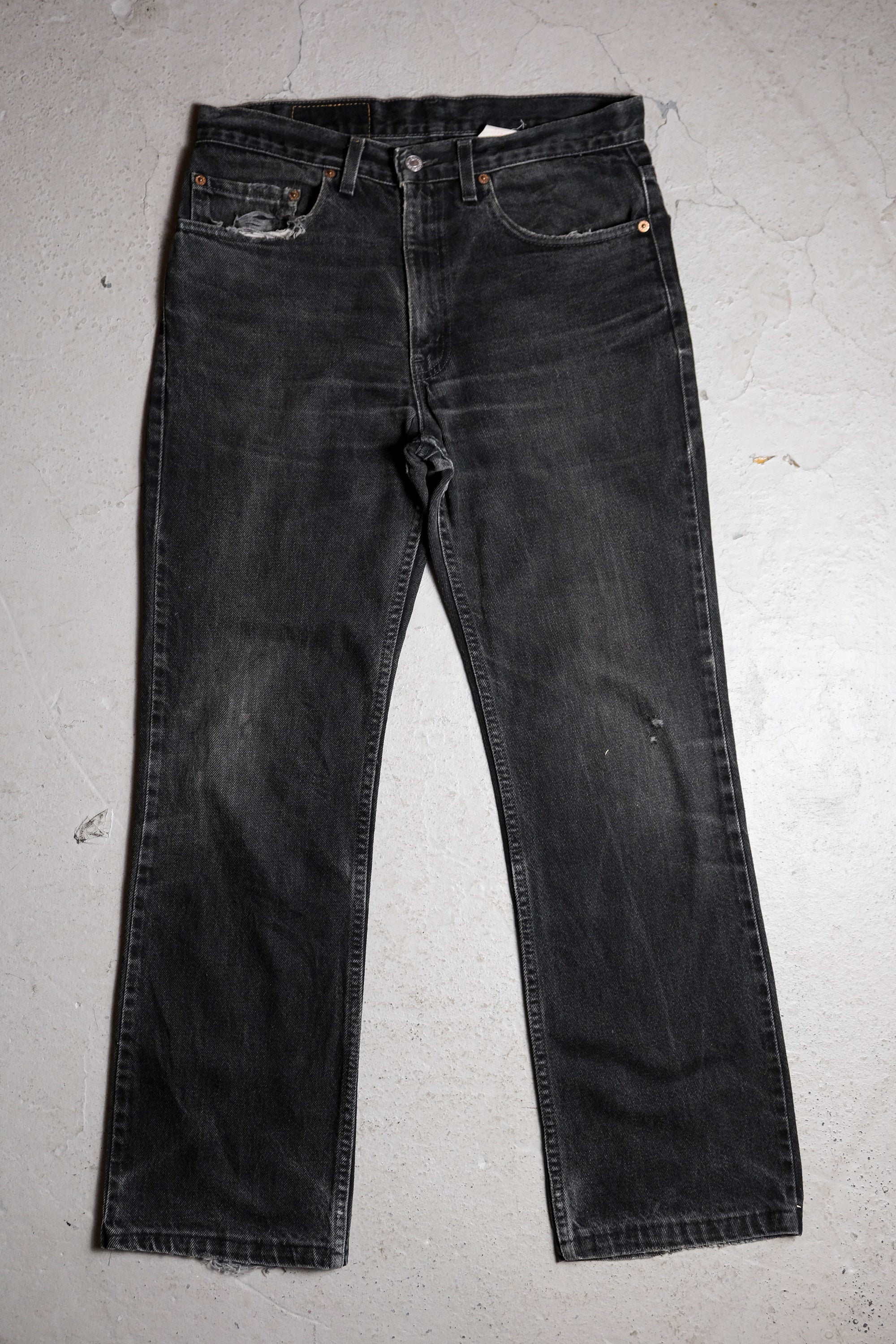 PT Torino Jeans Stretch Denim Swing Black Faded and Paint Stained