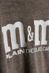 70's Vintage M&amp;M's Chocolate Candy Ringer T-Shirt Single Stitch