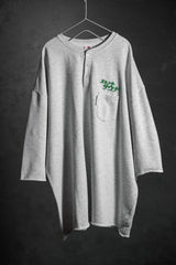 極樂湯× FREAK'S STORE Sauvenir All Night Sweat Henry Shirt 灰/綠