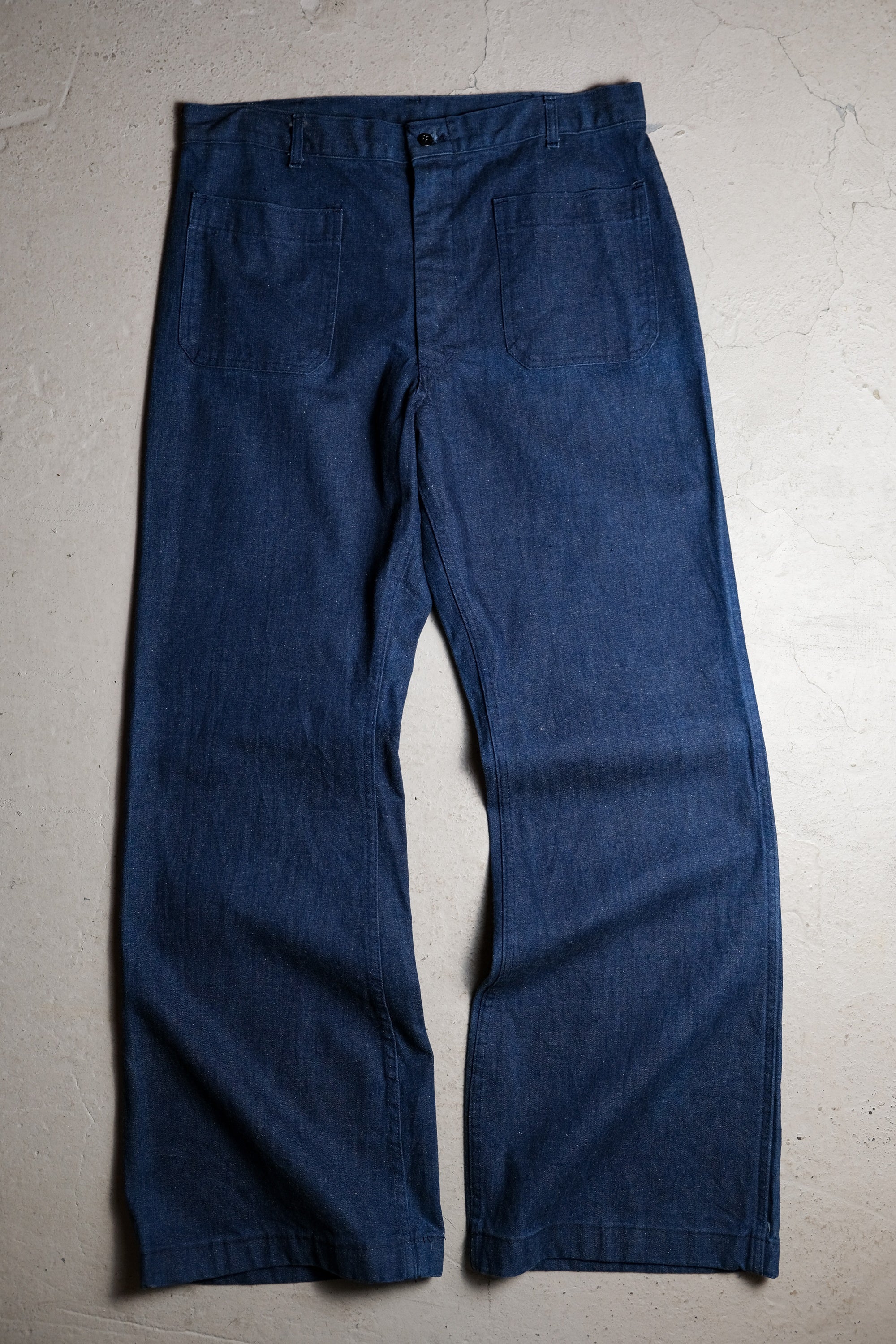 80's Vintage US NAVY Sailor Bell Bottom Jeans 古著美國海軍丹寧喇叭