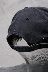 MISBHV "Pain Is Temporary" Washed Canvas Baseball Cap - Charcoal Black 波蘭高端潮流品牌 經典水洗老帽 炭黑色