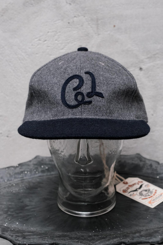 CALEE 6-Panel Wool Fitted Baseball Hat 全封式羊毛棒球帽日本製 灰色 全新品