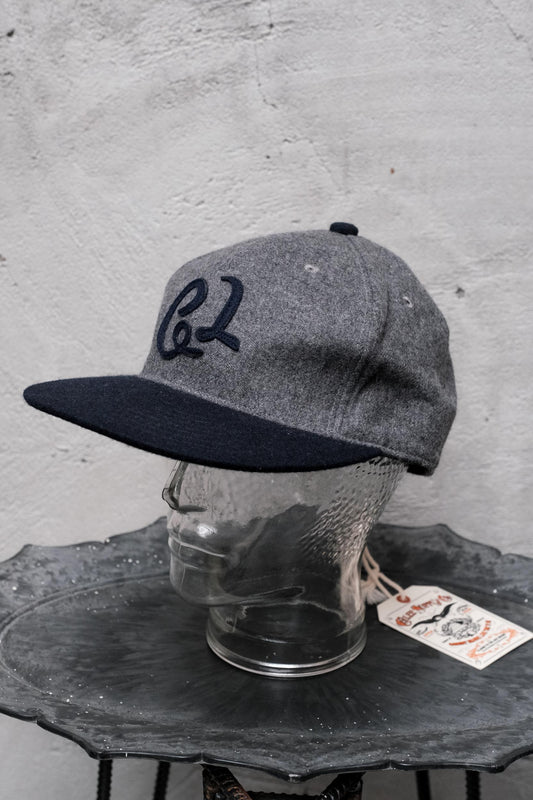 CALEE 6-Panel Wool Fitted Baseball Hat 全封式羊毛棒球帽日本製 灰色 全新品