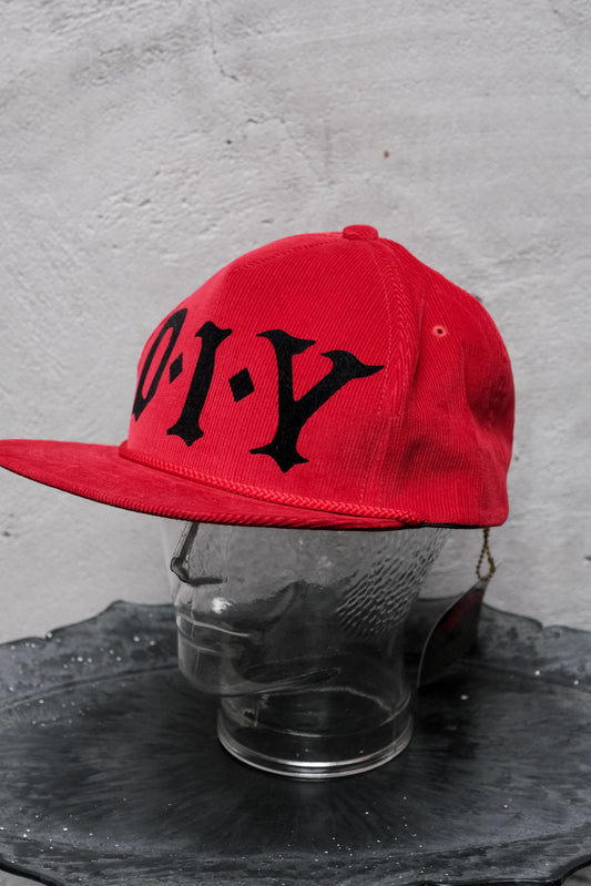 CUTRATE Japan Corduroy "D.I.Y" Baseball Cap 日本街頭品牌 復古文字粗條紋燈芯絨棒球帽 全新