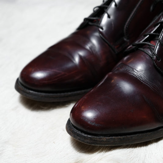 Vintage Florsheim leather Model 30834 dark Burgundy 美國製 牛津鞋 勃艮第色