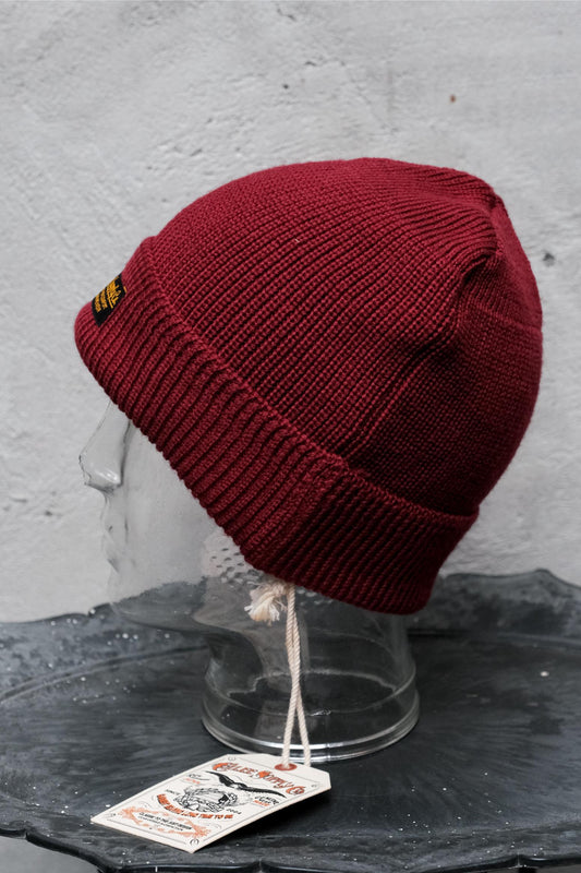 CALEE Classic Watch Cap Wool Knit Beanie經典標籤純羊毛哨兵毛帽 全新品