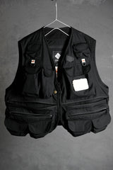 Mountain Research x Columbia Black Label ヘンリーズ ポイント ベスト ツーピース マルチポケット フィッシング ベスト 防水ケープ