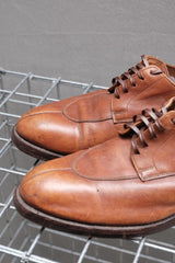 Brown Leather Apron Toe Derby Shoes 棕色牛皮德比鞋