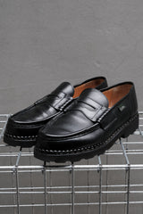 Paraboot REIMS Marche Noire Leather Loafers 黑色厚底樂福鞋