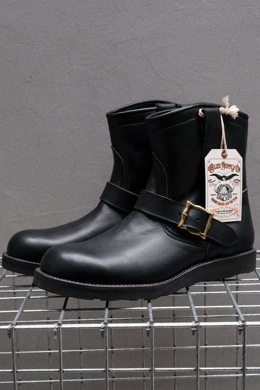 CALEE Leather Engineer Boots Black 黑色經典牛皮工程靴 Vibram 大底 日本製