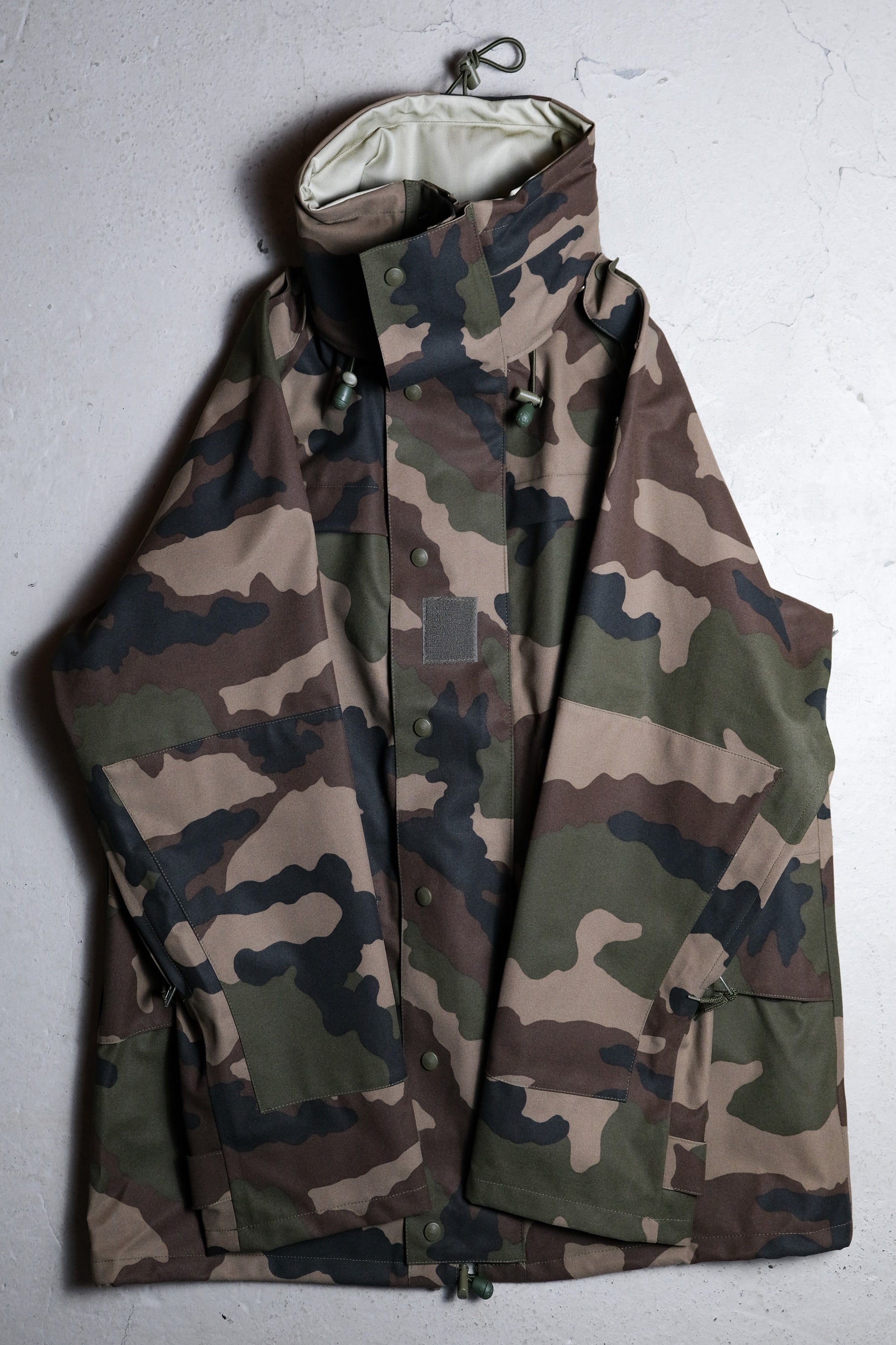 Deadstock French Army CCE CAMO Gore-Tex Field Parka French Army Field  Camouflage Waterproof Parka Coat