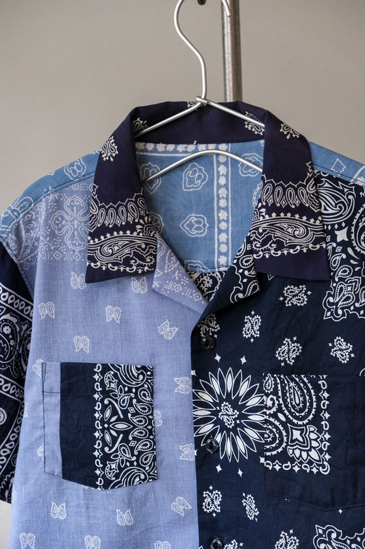 Ban Restructure USA Vintage Bandana Patchwork Shirt 伴重製系列 美國古董方巾拼接襯衫