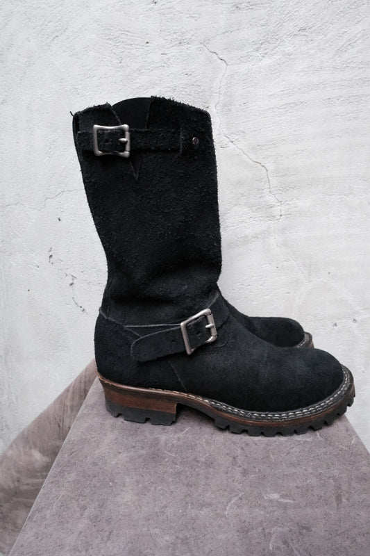 White's Boots Nomad "Black RO" Engineer Boots 美國百年工靴品牌 黑色反毛皮工程師靴 全新