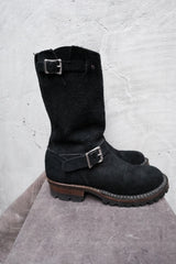 White's Boots Nomad "Black RO" Engineer Boots 美國百年工靴品牌 黑色反毛皮工程師靴 全新