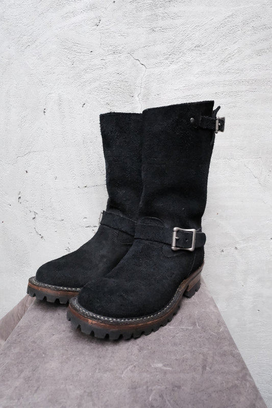 White's Boots Nomad "Black RO" Engineer Boots 美國百年工靴品牌 黑色反毛皮工程師靴 全新