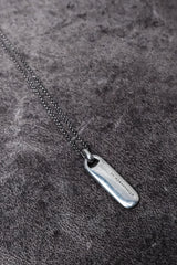Tiffany &Co. Sterling Silver Logo Tag Pendant Necklace 925純銀Logo吊牌項鍊