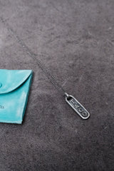 Tiffany &Co. Sterling Silver Logo Tag Pendant Necklace 925純銀Logo吊牌項鍊