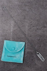 Tiffany &Co. Sterling Silver Logo Tag Pendant Necklace 925純銀Logo吊牌項鍊