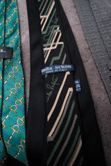 Vintage Designer Silk Tie (LANCEL / Mila Schön / Ferragamo)