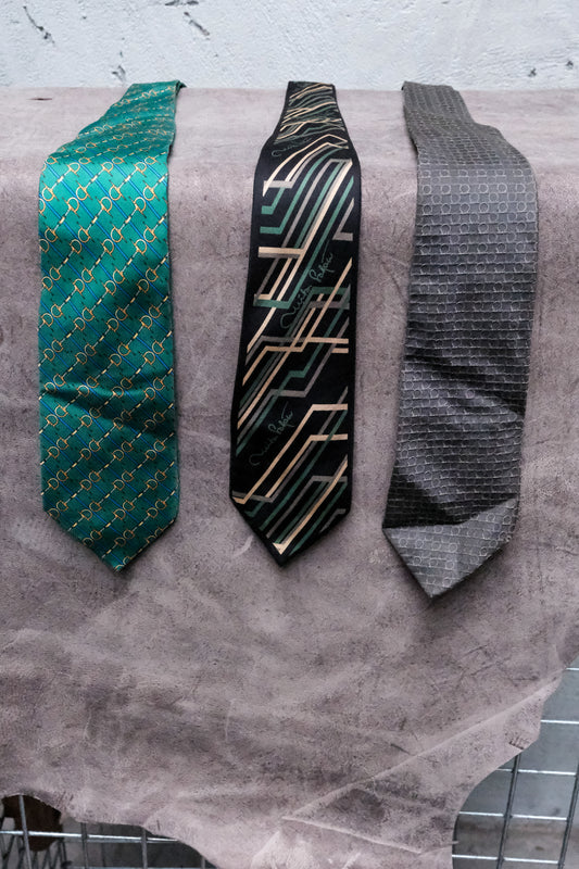 Vintage Designer Silk Tie (LANCEL / Mila Schön / Ferragamo)