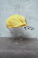 Vintage New York Taxi Checkerboard Snapback Cap 紐約計程車棋盤格棒球帽
