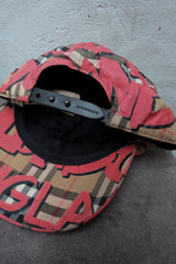 Burberry Vintage Check Graffiti Logo Print Baseball Cap 經典格紋塗鴉 Logo 棒球帽