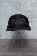 Suicidal Tendencies Logo Black Mesh Trucker Cap 樂團 Logo 黑色網眼卡車帽