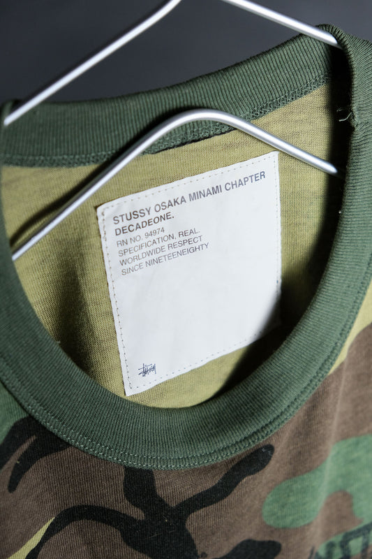 Stussy Osaka Minami Chapter Camo Tee 大阪店舖限定 迷彩短踢