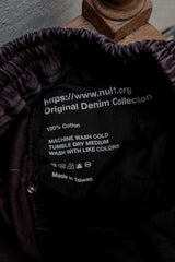 nul1.org ORIGINAL DENIM SHORTS FADED BLACK 水洗褪色補強工裝短褲