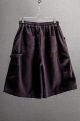 nul1.org ORIGINAL DENIM SHORTS FADED BLACK 水洗褪色補強工裝短褲