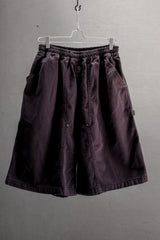 nul1.org ORIGINAL DENIM SHORTS FADED BLACK 水洗褪色補強工裝短褲