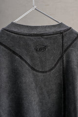 Professor.E HENLEY L/S TEE (COLD DYED GREY)