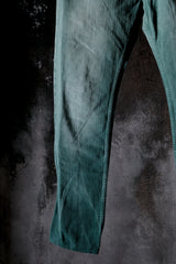 DIESEL Overdyed Green Straight Leg Jeans Faded Denim Pants 墨綠套染水洗直筒丹寧褲
