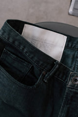 UNITED ARROWS &SONS Overdyed Green Cut Off Denim Jeans, Made in Japan 墨綠套染切邊丹寧褲 日本製