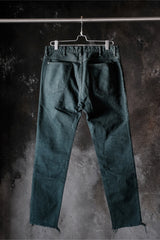 UNITED ARROWS &SONS Overdyed Green Cut Off Denim Jeans, Made in Japan 墨綠套染切邊丹寧褲 日本製