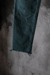 UNITED ARROWS &SONS Overdyed Green Cut Off Denim Jeans, Made in Japan 墨綠套染切邊丹寧褲 日本製