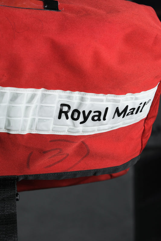 British Royal Mail Courier Messenger Bag 英國防水郵差包 白反光條 大容量側背包