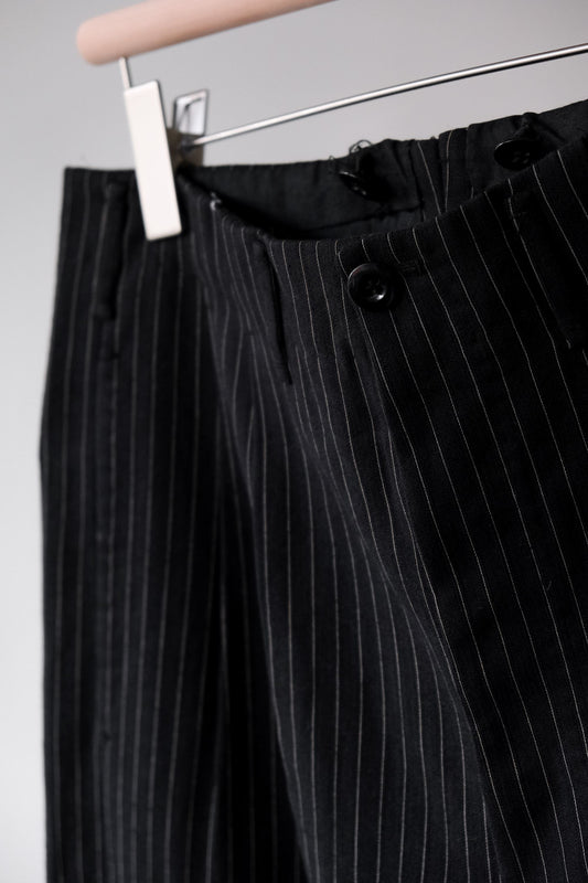 1950’s~70’s European Vintage Striped Wool Trousers with Buckle