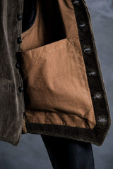French 1940’s Vintage Corduroy Gilet Jacket 法國40年代古著 燈芯絨馬甲工作外套