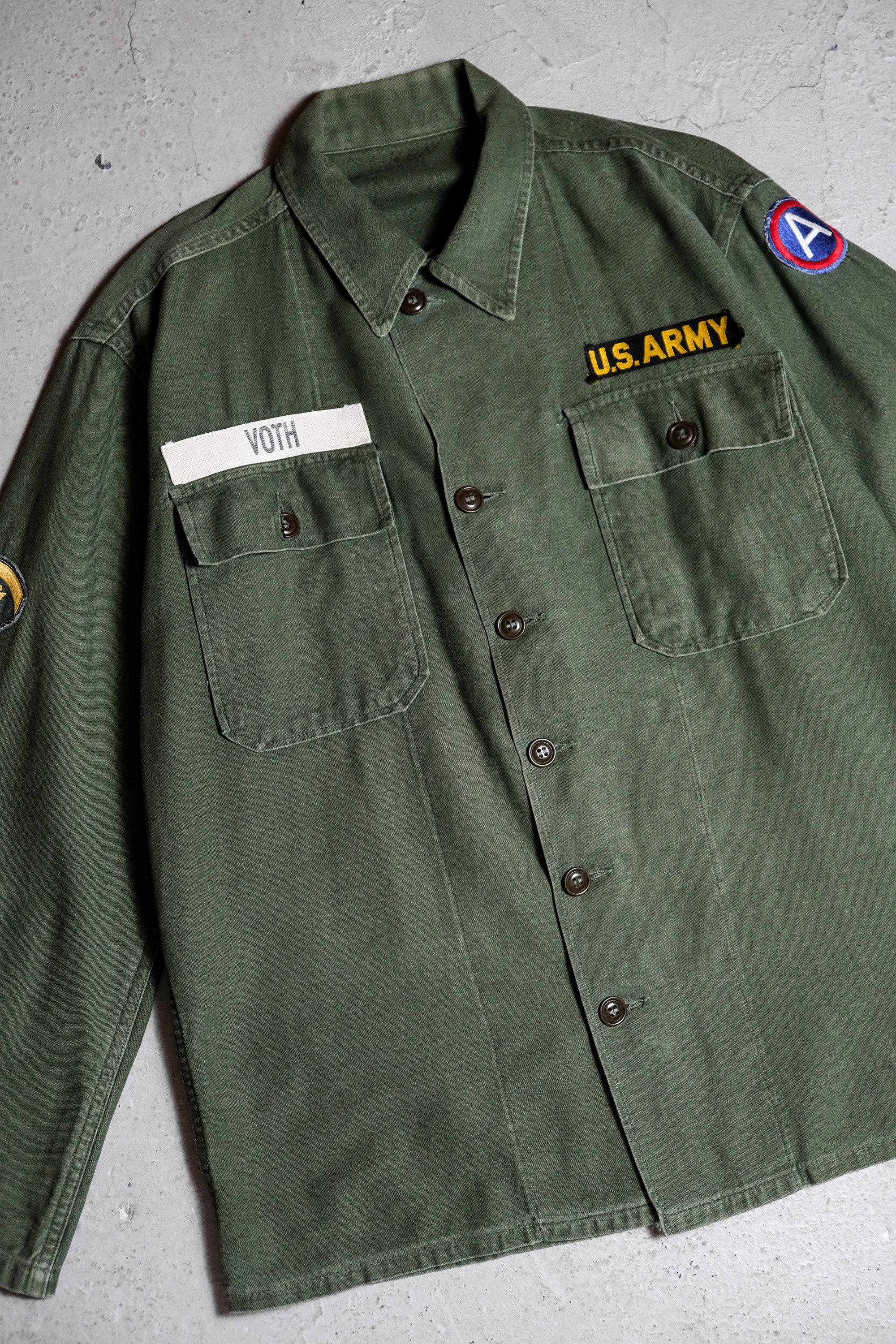 1950's US ARMY OG-107 Fatigue Shirt 50's US Army public service shirt