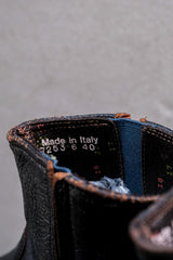 Vintage Side Zip Leather Ankle Boots Made in Italy 側拉鍊真皮短靴 義大利製