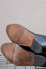Western Stitched Leather Chelsea Ankle Boots 西部風車線鬆緊短靴 黑色