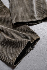 1930's Adolphe Lafont Vintage Corduroy Work Trousers French Workwear Antique Corduroy Suspender Work Trousers (merchandise at Anemone Studio)