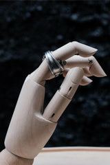 Vintage Style (Circa Mid-20th C.) Silver-plated Spoon Ring 20世紀中葉湯匙手工戒指