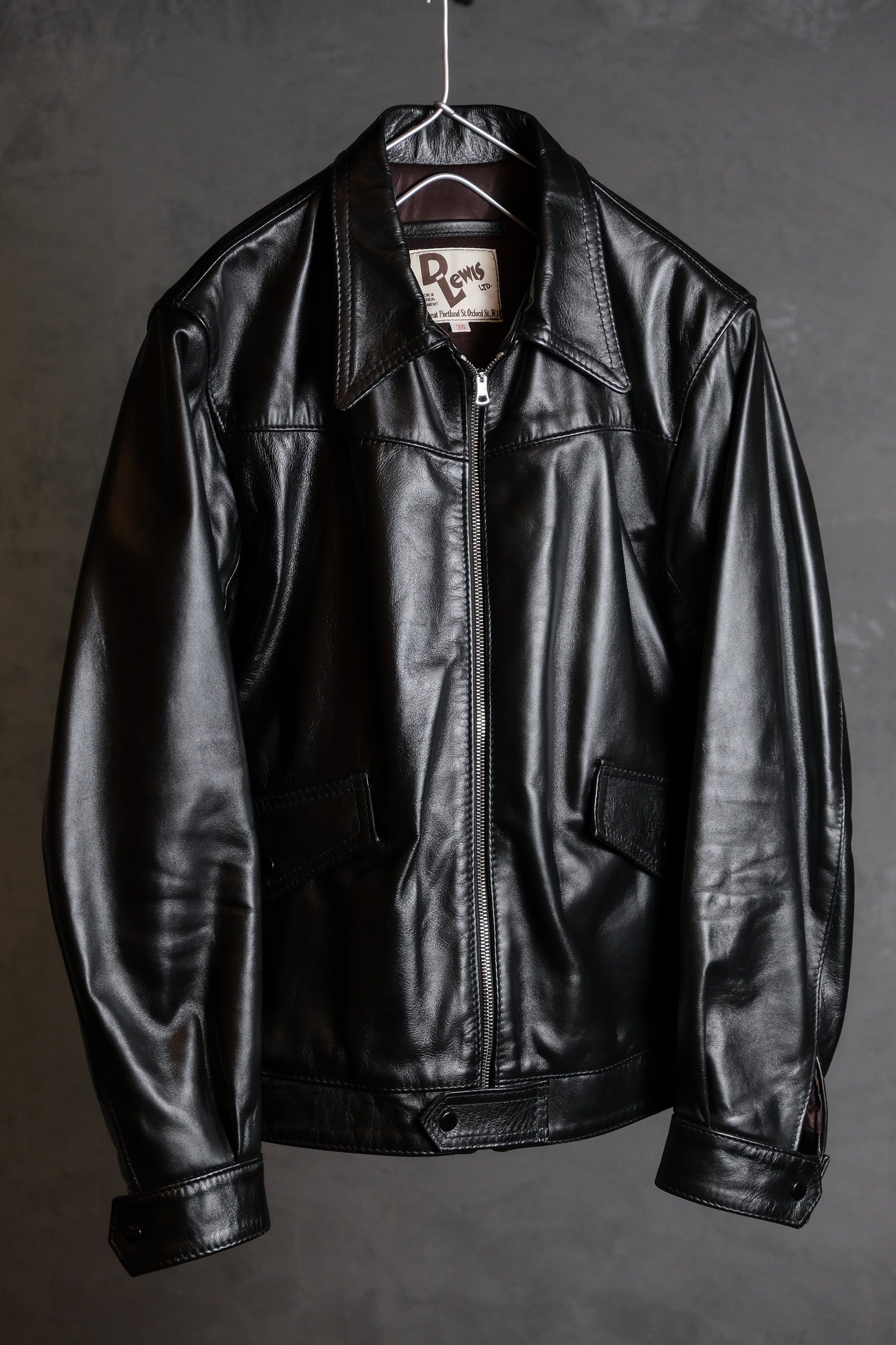 Lewis Leathers Countryman Leather Jacket engraved WWII 40s British Army  Flying Leather Jacket