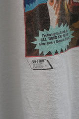 1990s Fun-O-Rama "The Job That Ate My Brain" B-Movie Parody single stitch Tee White