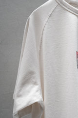 NANGA Box Logo Embroidered Tee White