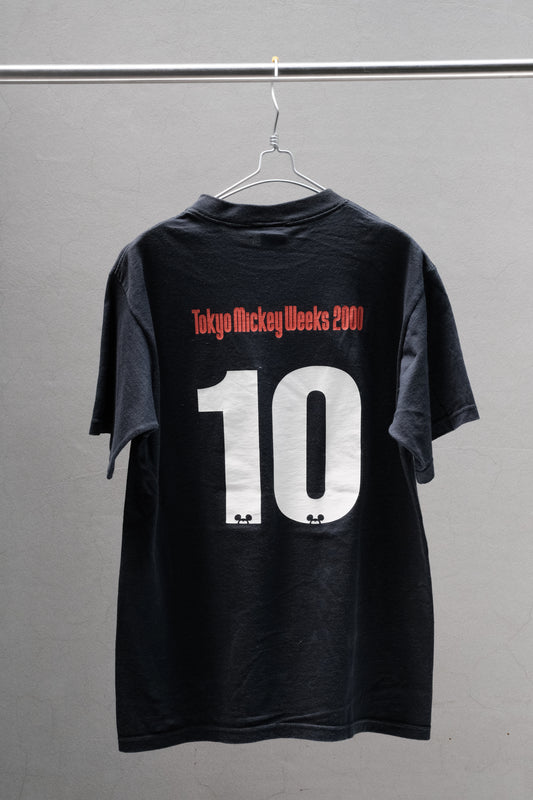 2007 F.C.Real Bristol × Tokyo Mickey Weeks F.C. Mickey Mouse No.10 Tee Black