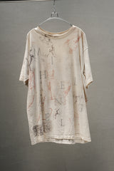 1990s Wildwood Productions Michelangelo All Over Print Art Tee Natural Made in USA