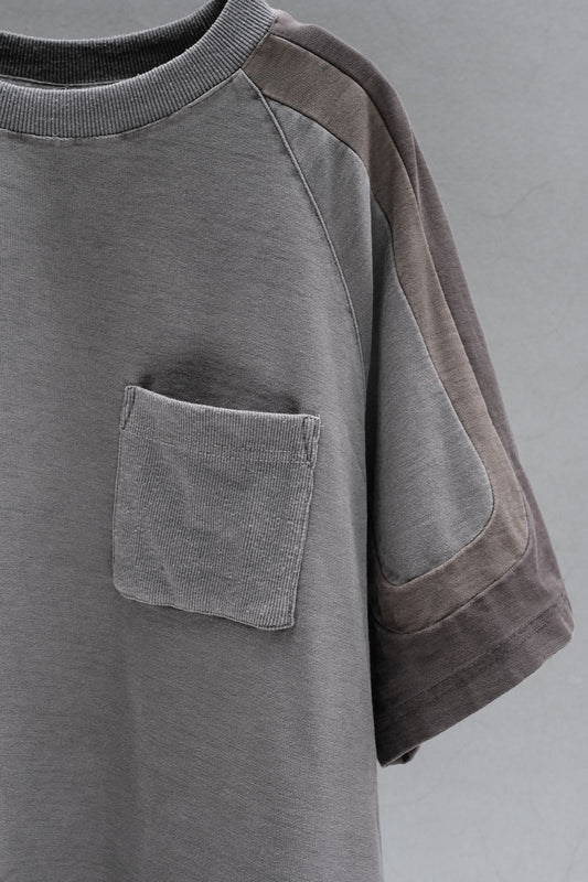 Bad Son Pigment Dyed Panelled Pocket Tee